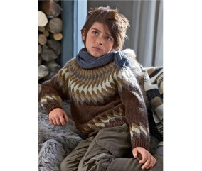 E-MODELE ENFANT - PULL JACQUARD NOÉ - BERGÈRE DE FRANCE