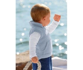 E-MODELE BÉBÉ - GILET SANS MANCHES SEMY - BERGÈRE DE FRANCE