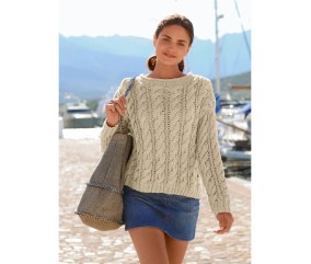 E-MODELE FEMME - PULL COL ROULOTTÉ CLÉA - BERGÈRE DE FRANCE