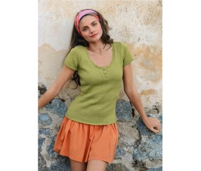 E-MODELE FEMME - PULL MANCHES COURTES CORIE - BERGÈRE DE FRANCE