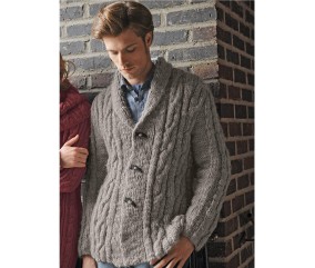 E-MODELE HOMME - VESTE COL CHÂLE NICOLAS - BERGÈRE DE FRANCE