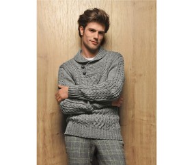 E-MODELE HOMME - PULL COL BOUTONNÉ BAYARD - BERGÈRE DE FRANCE