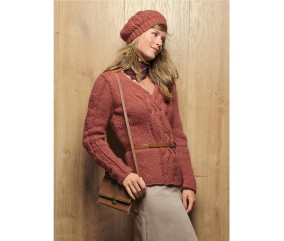 E-MODELE MIXTE - PULL ET BÉRET CLAIRE - BERGÈRE DE FRANCE