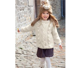 E-MODELE ENFANT - PULL GAELLE - BERGÈRE DE FRANCE