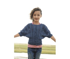 E-MODELE ENFANT - CARDIGAN MANCHES COURTES CÉLINA - BERGÈRE DE FRANCE