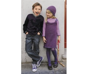 E-MODELE FILLE - ROBE PULL ET BONNET ALYSSA - BERGÈRE DE FRANCE