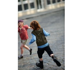 E-MODELE ENFANT - GILET SANS MANCHES LIE - BERGÈRE DE FRANCE
