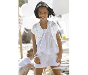 E-MODELE ENFANT - BOLÉRO AU CROCHET SERGINE - BERGÈRE DE FRANCE