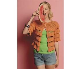 E-MODELE FEMME - CARDIGAN MANCHES COURTES SOHANNE - BERGÈRE DE FRANCE