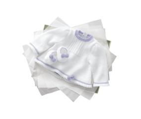 E-MODELE BÉBÉ - BRASSIÈRE ET CHAUSSONS CÉCILY - BERGÈRE DE FRANCE