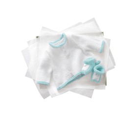 E-MODELE BÉBÉ - BRASSIÈRE ET CHAUSSONS CORALIE - BERGÈRE DE FRANCE