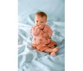 E-MODELE BÉBÉ - ROBE ET CACHE-COEUR CIRA - BERGÈRE DE FRANCE
