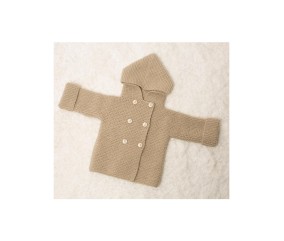 E-MODELE BÉBÉ - MANTEAU À CAPUCHE CLARELLE - BERGÈRE DE FRANCE