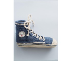 E-MODELE MIXTE - CHAUSSONS STYLE BASKET ADULTES ACIA - BERGÈRE DE FRANCE