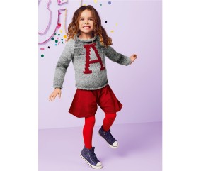 E-MODELE ENFANT - PULL BORDS ROULOTTÉS CHARLINE - BERGÈRE DE FRANCE