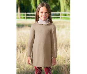 E-MODELE FILLE - ROBE COL CLAUDINE CAMÉLIA - BERGÈRE DE FRANCE