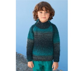E-MODELE ENFANT - PULL COL ZIPPÉ CARL - BERGÈRE DE FRANCE