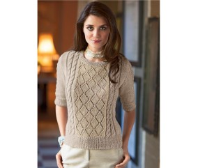 E-MODELE FEMME - PULL AJOURÉ MANCHES 3/4 SIDONIE - BERGÈRE DE FRANCE