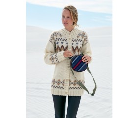 E-MODELE FEMME - VESTE JACQUARD NOÉMIE - BERGÈRE DE FRANCE