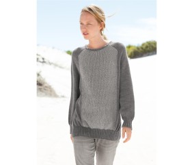 E-MODELE FEMME - PULL À EMPIÈCEMENT COLINNE - BERGÈRE DE FRANCE
