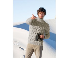E-MODELE HOMME - PULL COL MONTANT BEN - BERGÈRE DE FRANCE