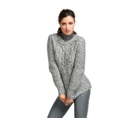 E-MODELE FEMME - PULL À TORSADES CORIE - BERGÈRE DE FRANCE