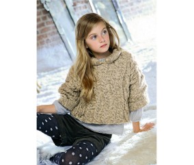 E-MODELE ENFANT - PULL MANCHES 3/4 POLA - BERGÈRE DE FRANCE