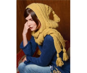 E-MODELE FEMME - ÉCHARPE À CAPUCHE PINDA - BERGÈRE DE FRANCE