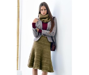 E-MODELE FEMME - JUPE/PONCHO NEVA - BERGÈRE DE FRANCE