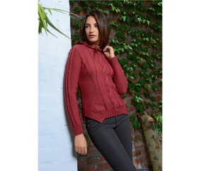 E-MODELE FEMME - PULL COL ROULOTTÉ PENDA - BERGÈRE DE FRANCE