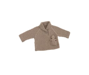 E-MODELE BÉBÉ - PULL COL CHÂLE PIERRE - BERGÈRE DE FRANCE