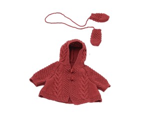 E-MODELE BÉBÉ - CAPE ET MOUFLES PRICILIA - BERGÈRE DE FRANCE