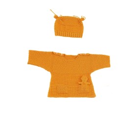 E-MODELE BÉBÉ - PULL ET BONNET POLA - BERGÈRE DE FRANCE