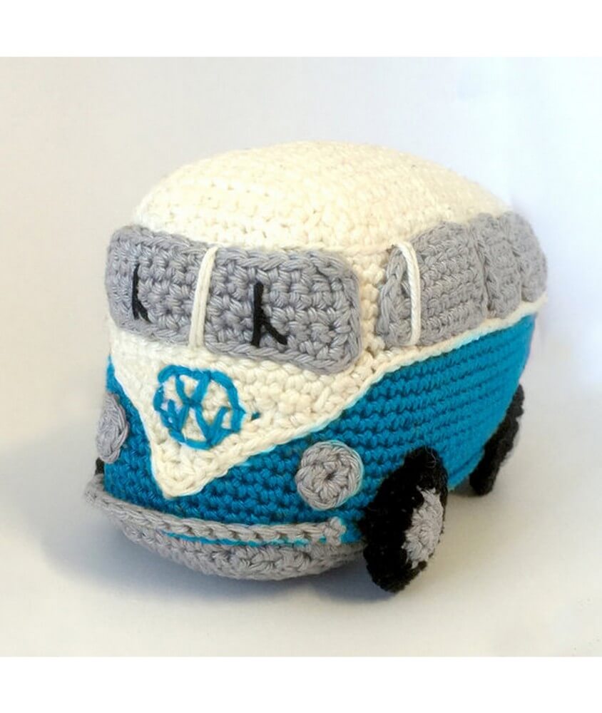 Kit Crochet Minibus rétro bleu - Hardicraft
