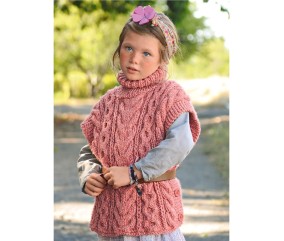 E-MODELE ENFANT - PULL-PONCHO DARCY - BERGÈRE DE FRANCE