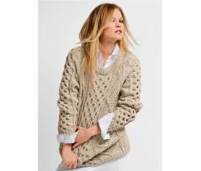 E-MODELE FEMME - PULL IRLANDAIS PÉRYNE - BERGÈRE DE FRANCE