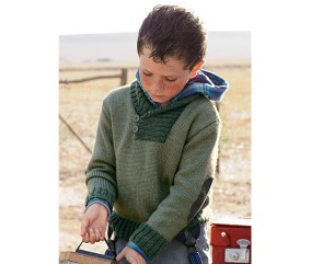 E-MODELE ENFANT - PULL COL CHÂLE BENABAR - BERGÈRE DE FRANCE