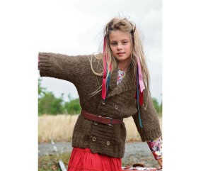 E-MODELE ENFANT - VESTE COL CHÂLE TAMERA - BERGÈRE DE FRANCE