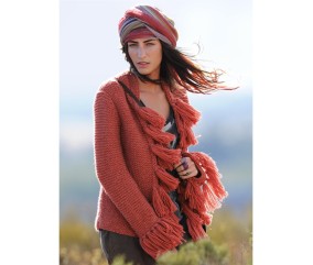 E-MODELE FEMME - VESTE À FRANGES LILY - BERGÈRE DE FRANCE