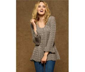 E-MODELE FEMME - GILET AJOURÉ ALBANE - BERGÈRE DE FRANCE