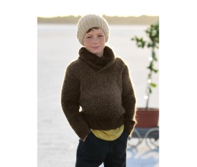 E-MODELE ENFANT - PULL COL CHÂLE TAO - BERGÈRE DE FRANCE