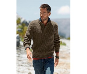 E-MODELE HOMME - PULL COL BOUTONNÉ BRENT - BERGÈRE DE FRANCE