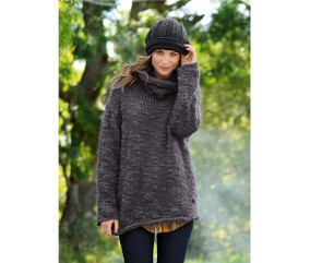E-MODELE FEMME - PULL COL BOULE NAELLE - BERGÈRE DE FRANCE