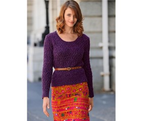 E-MODELE FEMME - PULL AJOURÉ ADJA - BERGÈRE DE FRANCE