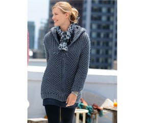 E-MODELE FEMME - LONG GILET ZIPPÉ GABIE - BERGÈRE DE FRANCE