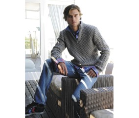 E-MODELE HOMME - PULL ZIPPÉ BASILE - BERGÈRE DE FRANCE