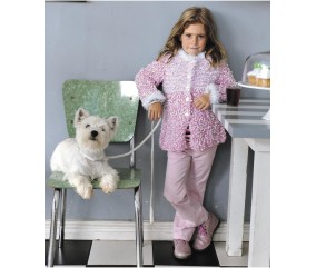 E-MODELE ENFANT - VESTE LONGUE PAULETTE - BERGÈRE DE FRANCE