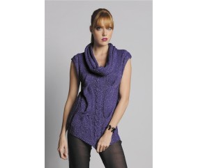 E-MODELE FEMME - PULL COL BÉNITIER PAMÉLA - BERGÈRE DE FRANCE