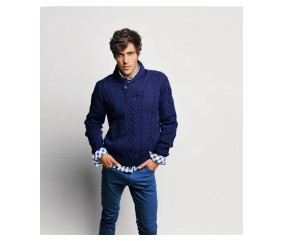 E-MODELE MIXTE - PULL COL CHÂLE BOB - BERGÈRE DE FRANCE