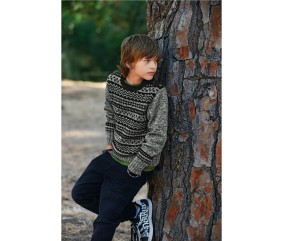 E-MODELE ENFANT - PULL JACQUARD PAUL - BERGÈRE DE FRANCE